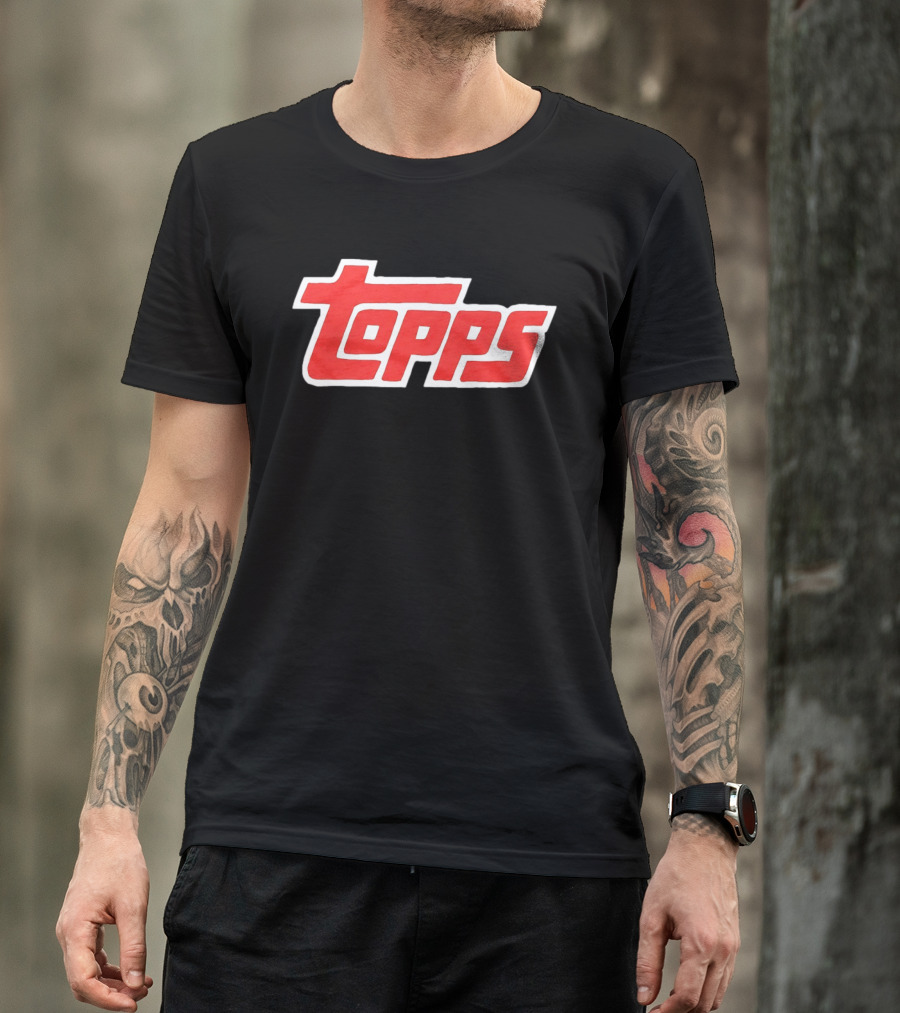 Topps Baseball Card Company Retro Red T-Shirt