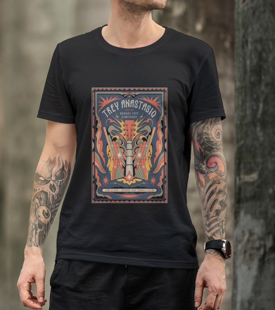 Trey Anastasio With The Kansas City Symphony June 10 2026 Helzberg Hall Kansas City MO T-Shirt