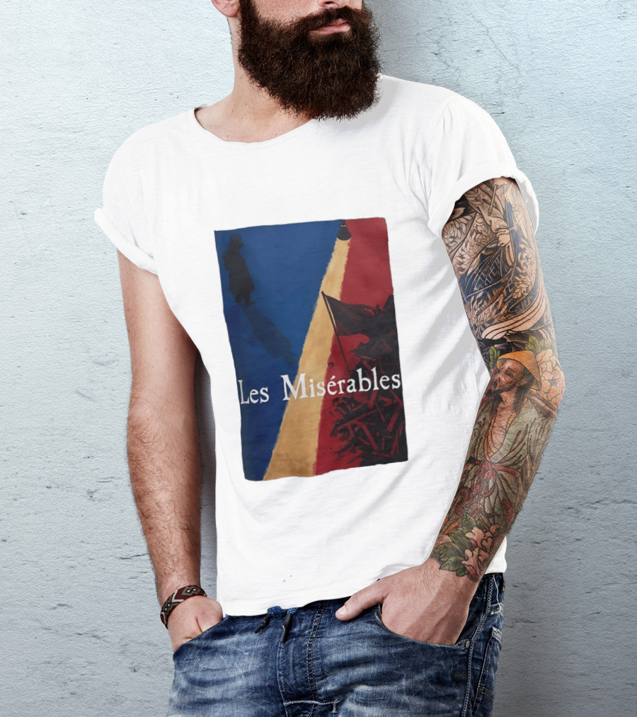 Les Misérables Barricade Tricolor Shadow And Flag Scenery T-Shirt