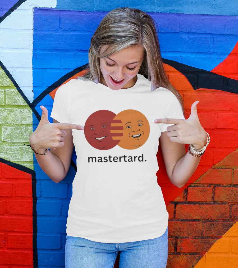 Mastertard Meme Funny Smile Parody Circles T-Shirt