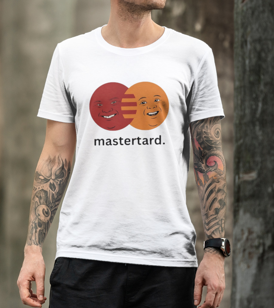 Mastertard Meme Funny Smile Parody Circles T-Shirt