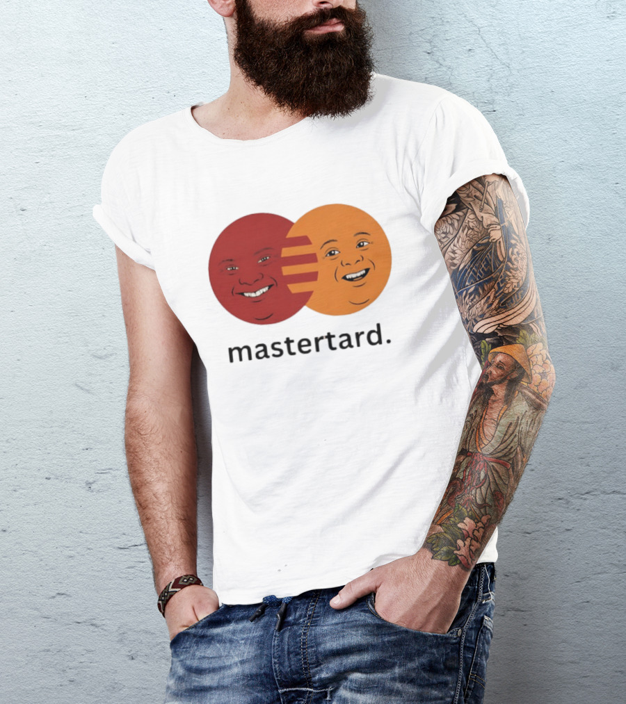 Mastertard Meme Funny Smile Parody Circles T-Shirt