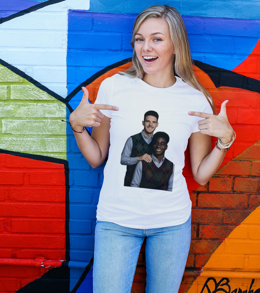 Saka Declan Rice Step Brother Arsenal FC Football Duo T-Shirt