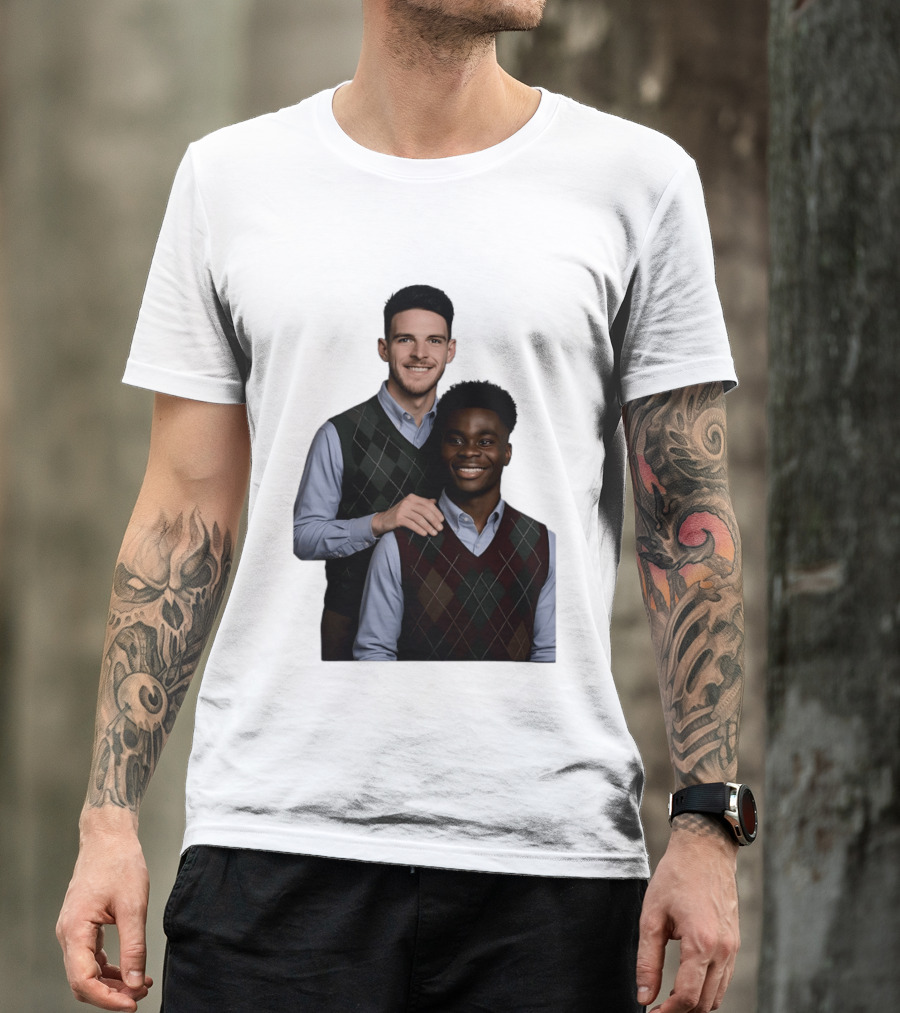 Saka Declan Rice Step Brother Arsenal FC Football Duo T-Shirt