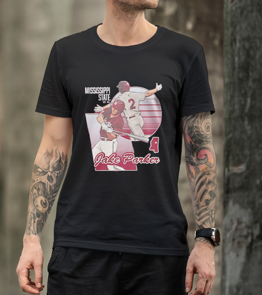 Mississippi State Jake Parker Baseball T-Shirt