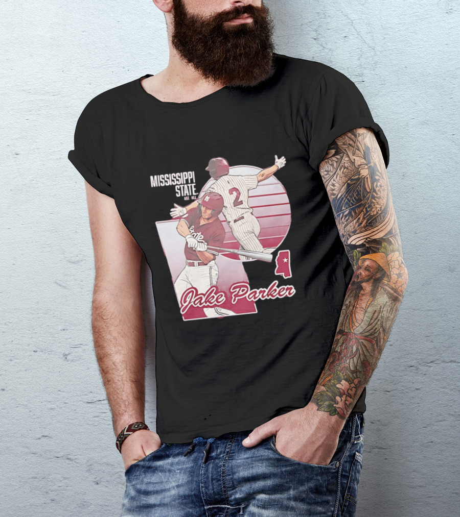 Mississippi State Jake Parker Baseball T-Shirt