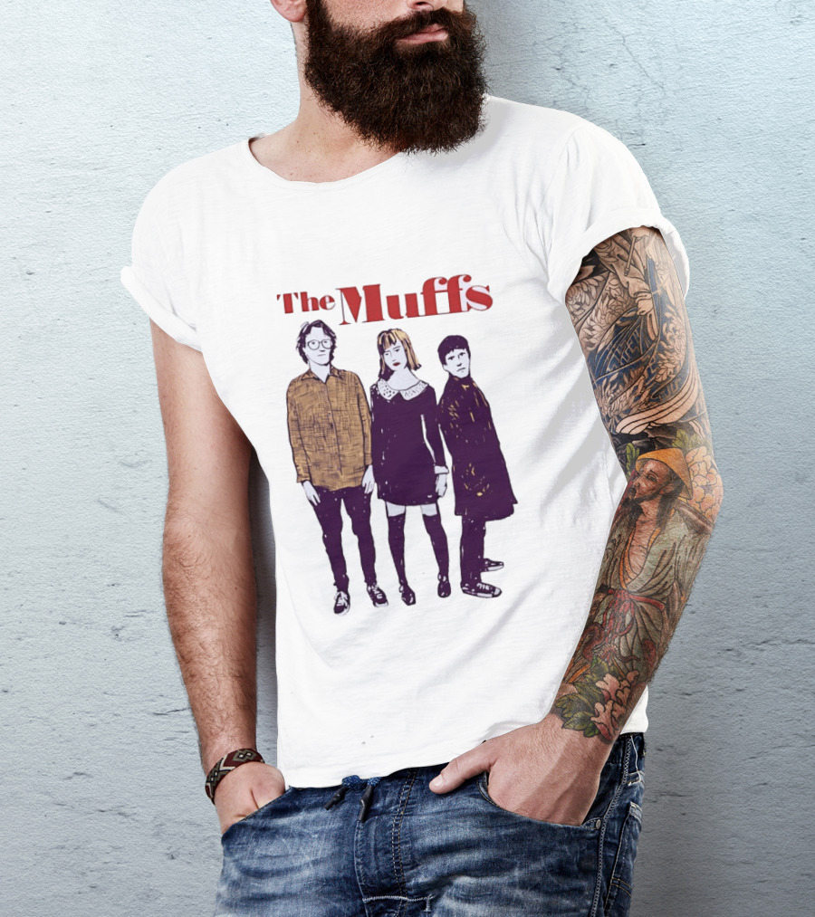 The Muffs Indie Rock Trio Illustrated Concert T-Shirt
