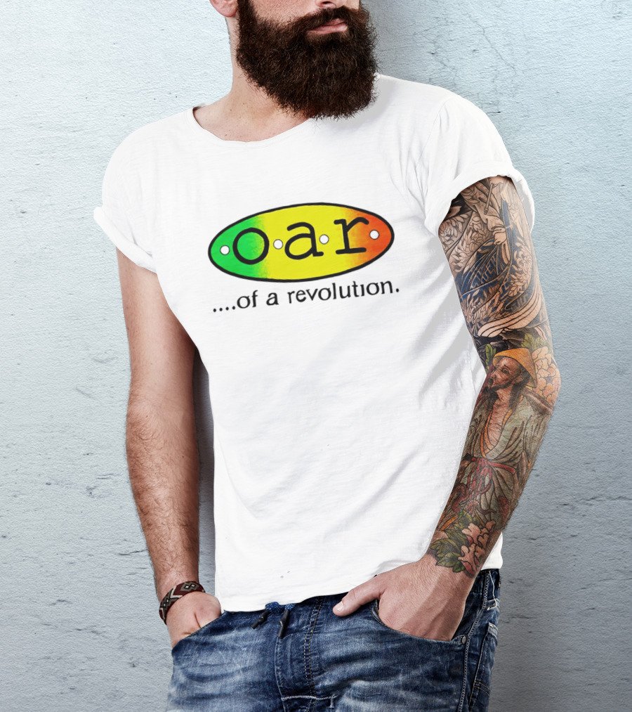 OAR Of A Revolution Gradient Oval Colorful T-Shirt