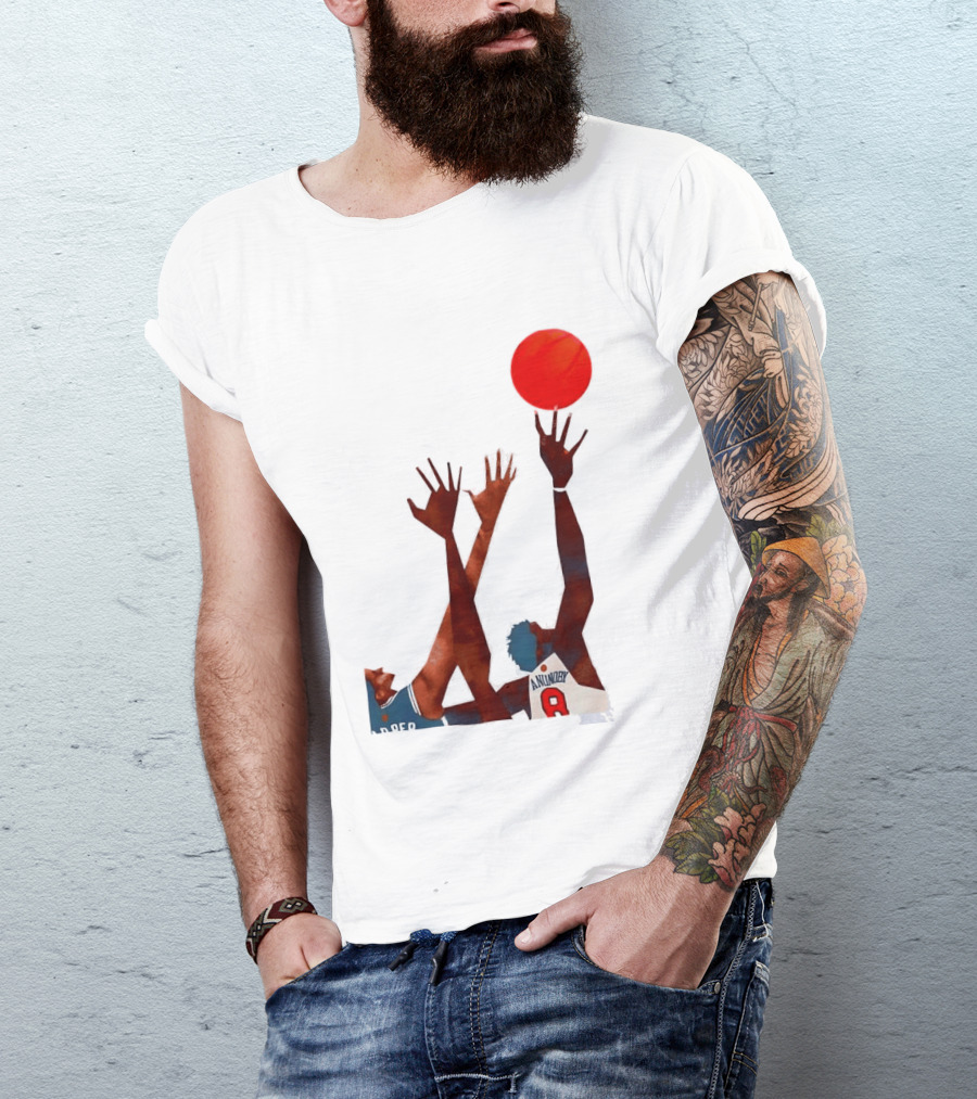OG Anunoby Basketball Reaching Action Harper White T-Shirt