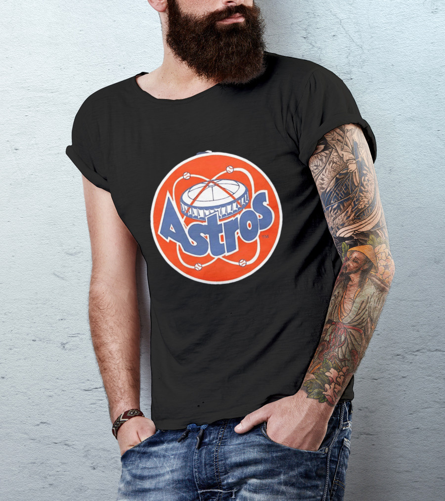 Houston Astros Vintage Astrodome Baseball T-Shirt