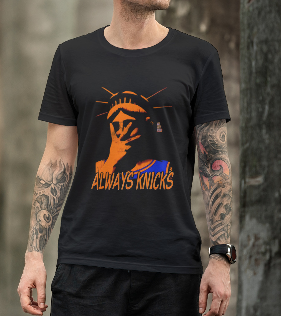Always Knicks Statue Of Liberty Jalen Brunson New York Knicks NBA 2026 T-Shirt