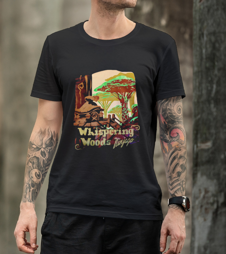 Whispering Woods Ninjago Forest Temple Scene Masters Of Spinjitzu T-Shirt