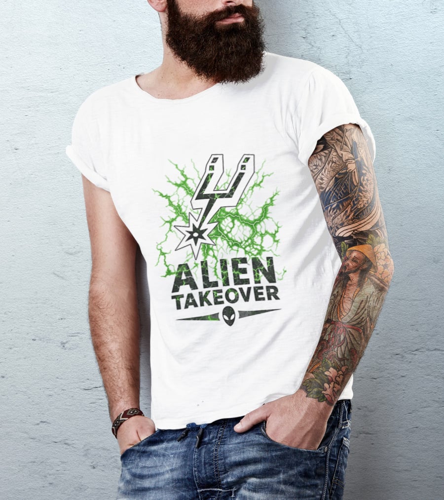 Alien Takeover Victor Wembanyama San Antonio Spurs NBA 2026 T-Shirt