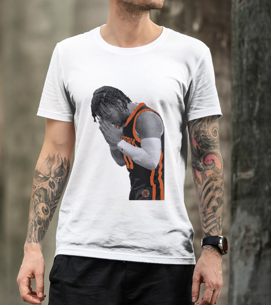 New York Knicks Jalen Brunson NBA Jersey Player Focus T-Shirt