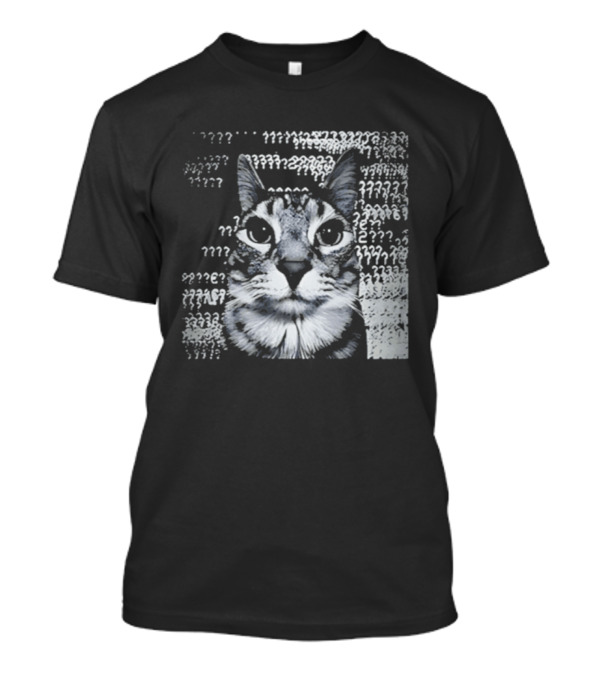 Cat Question Marks T-Shirt