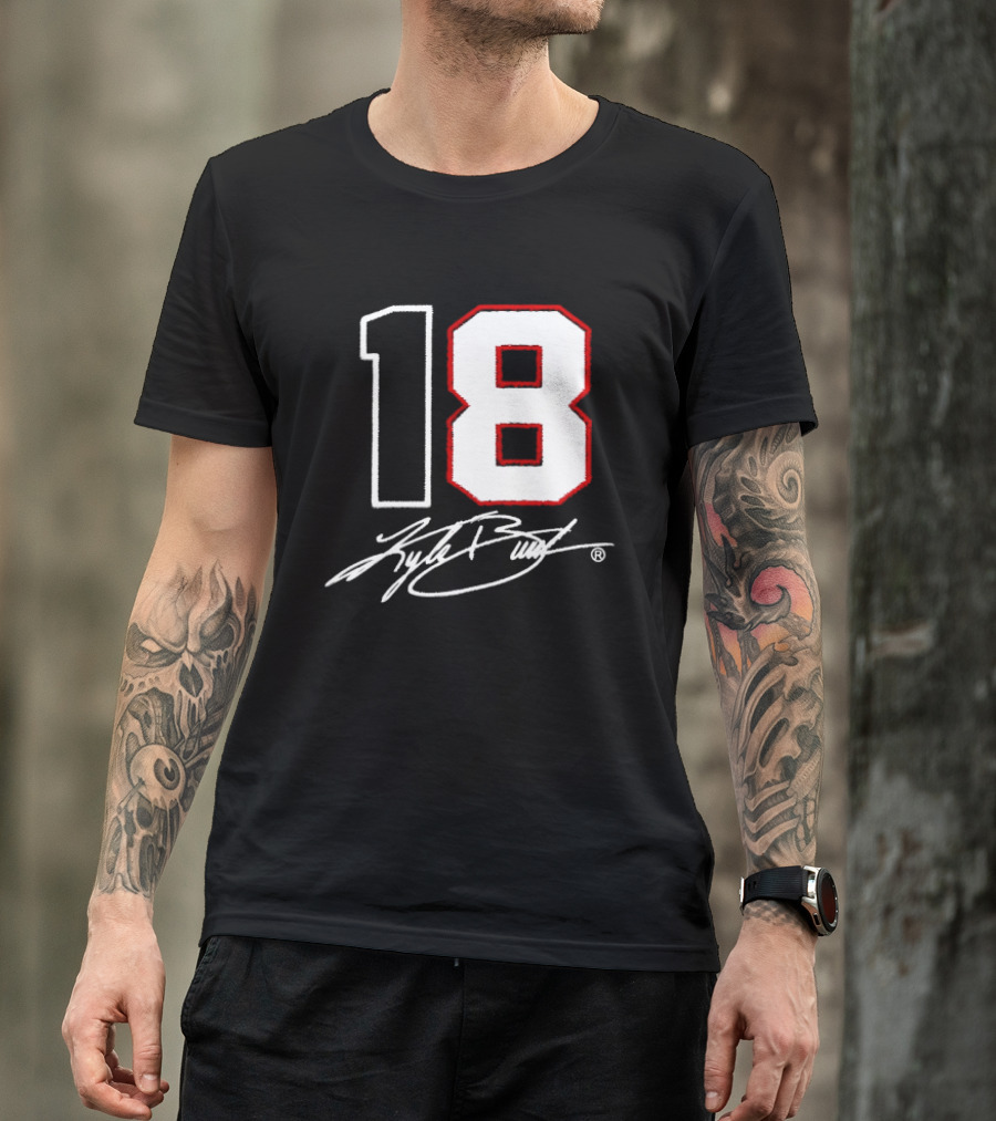 Denny Hamlin Kyle Busch 18 NASCAR Cup Series Racing Signature T-Shirt