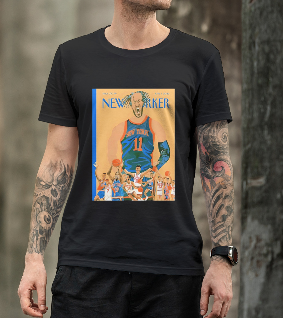 New York Knicks The New Yorker June 2026 Cover T-Shirt
