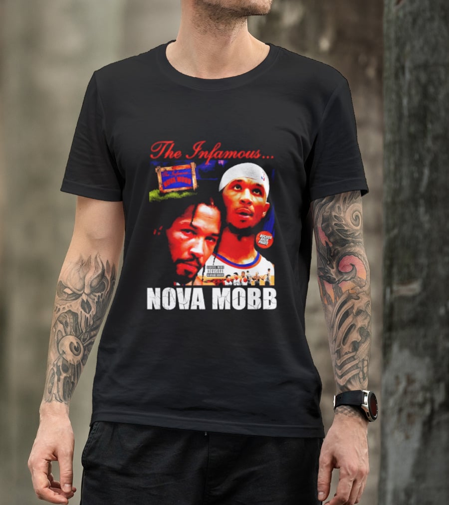 Josh Hart Jalen Brunson The Infamous Nova Mobb New York Knicks NBA 2026 T-Shirt