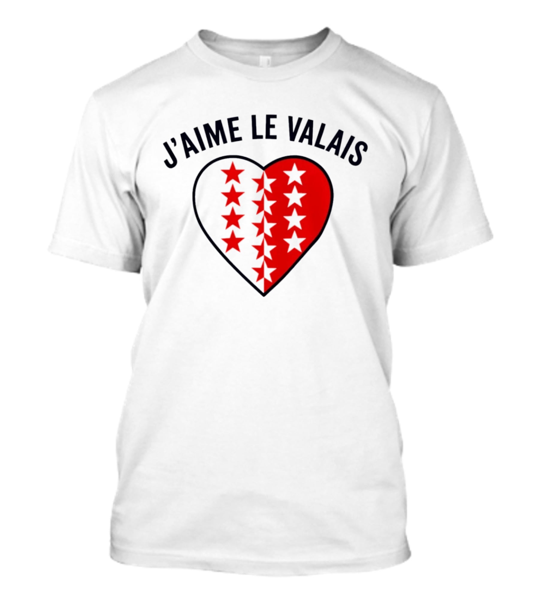 J'aime Le Valais Heart Stars T-Shirt