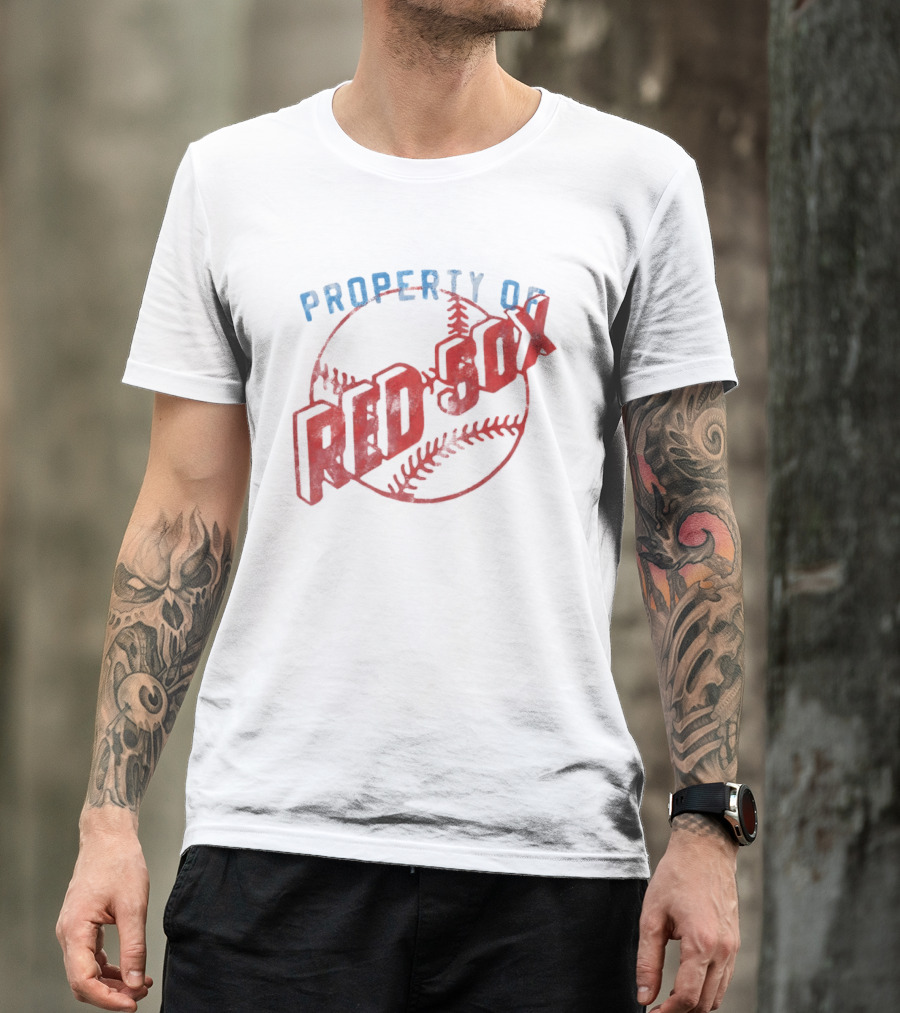Property Of Boston Red Sox Cooperstown Baseball Classic Red Sox XXL T-Shirt