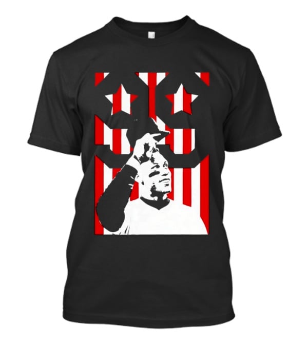 Aaron Judge 99 New York Yankees Stars Stripes Flag Yankee Stadium Hero T-Shirt