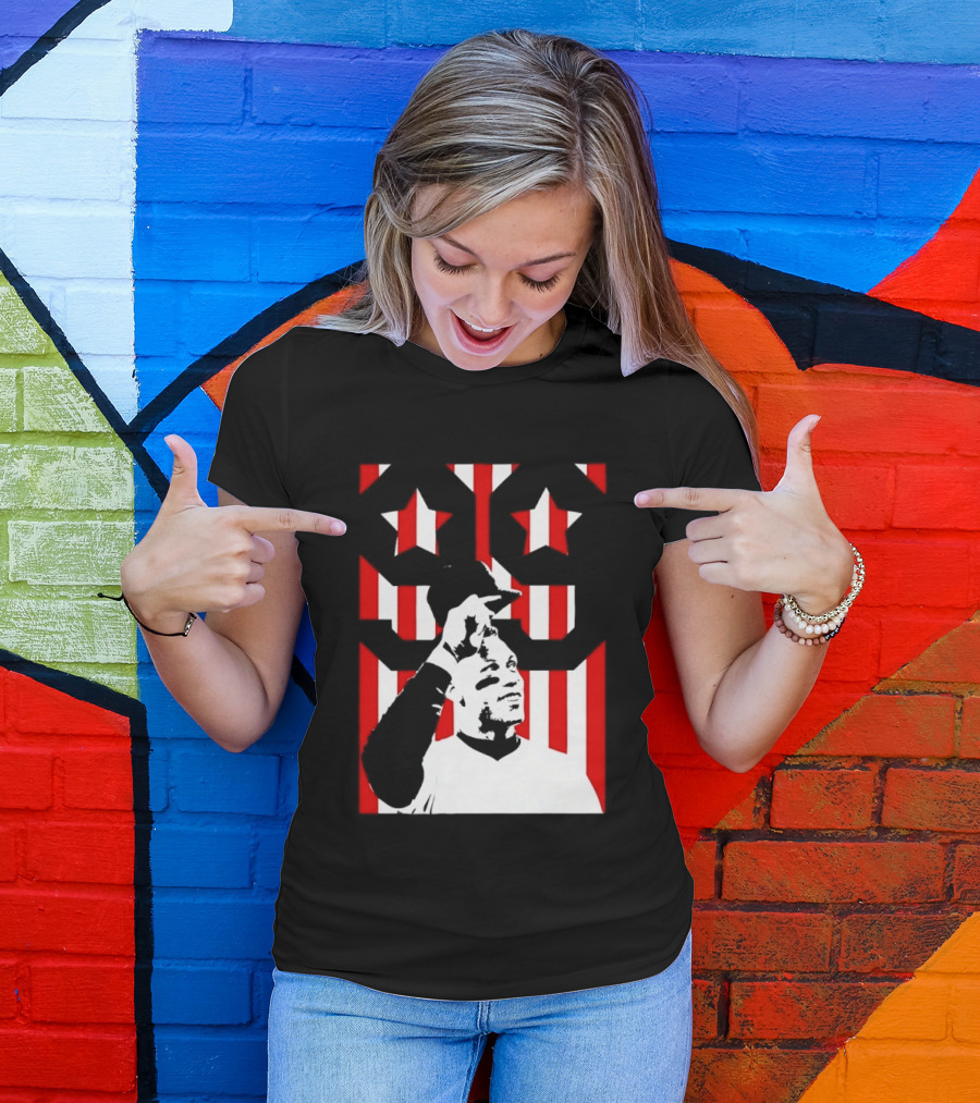 Aaron Judge 99 New York Yankees Stars Stripes Flag Yankee Stadium Hero T-Shirt