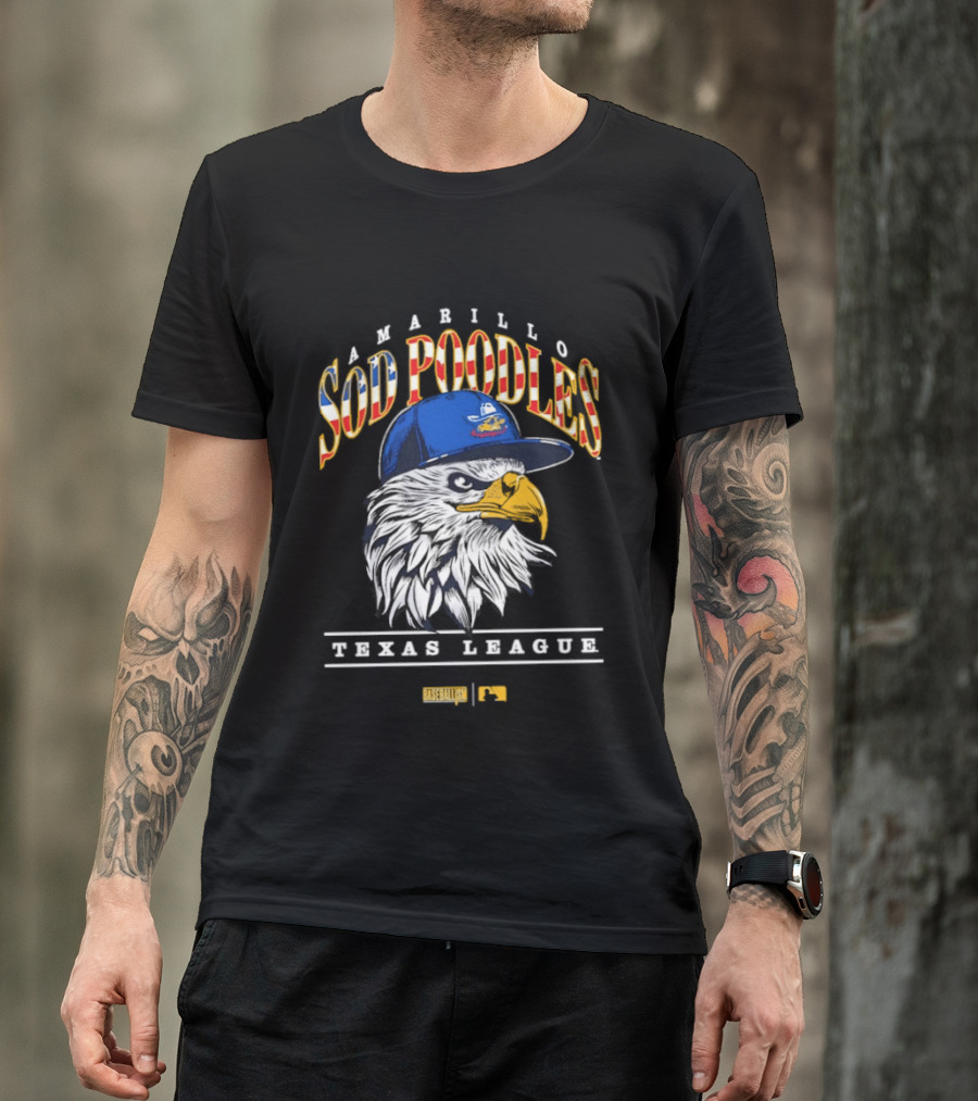 Amarillo Sod Poodles Eagle Texas League Baseballism T-Shirt