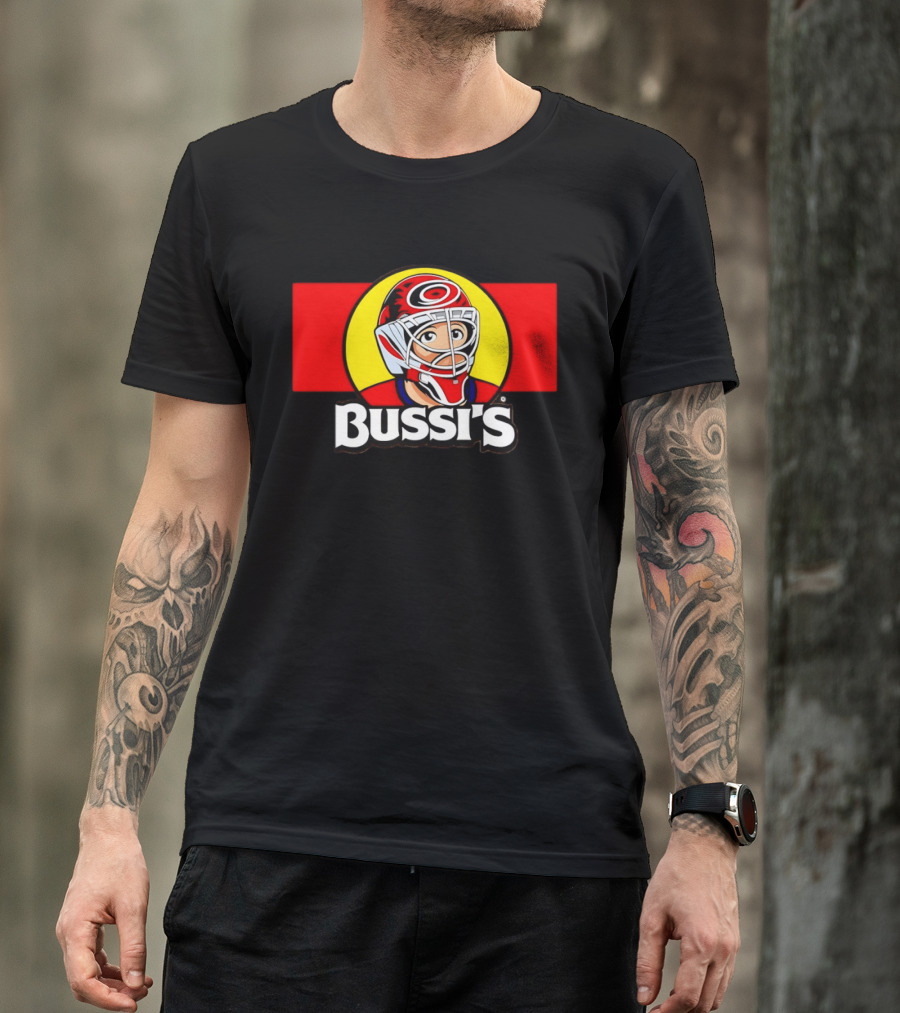 Brandon Bussi Carolina Hurricanes Goalie NHL Hockey 2026 T-Shirt