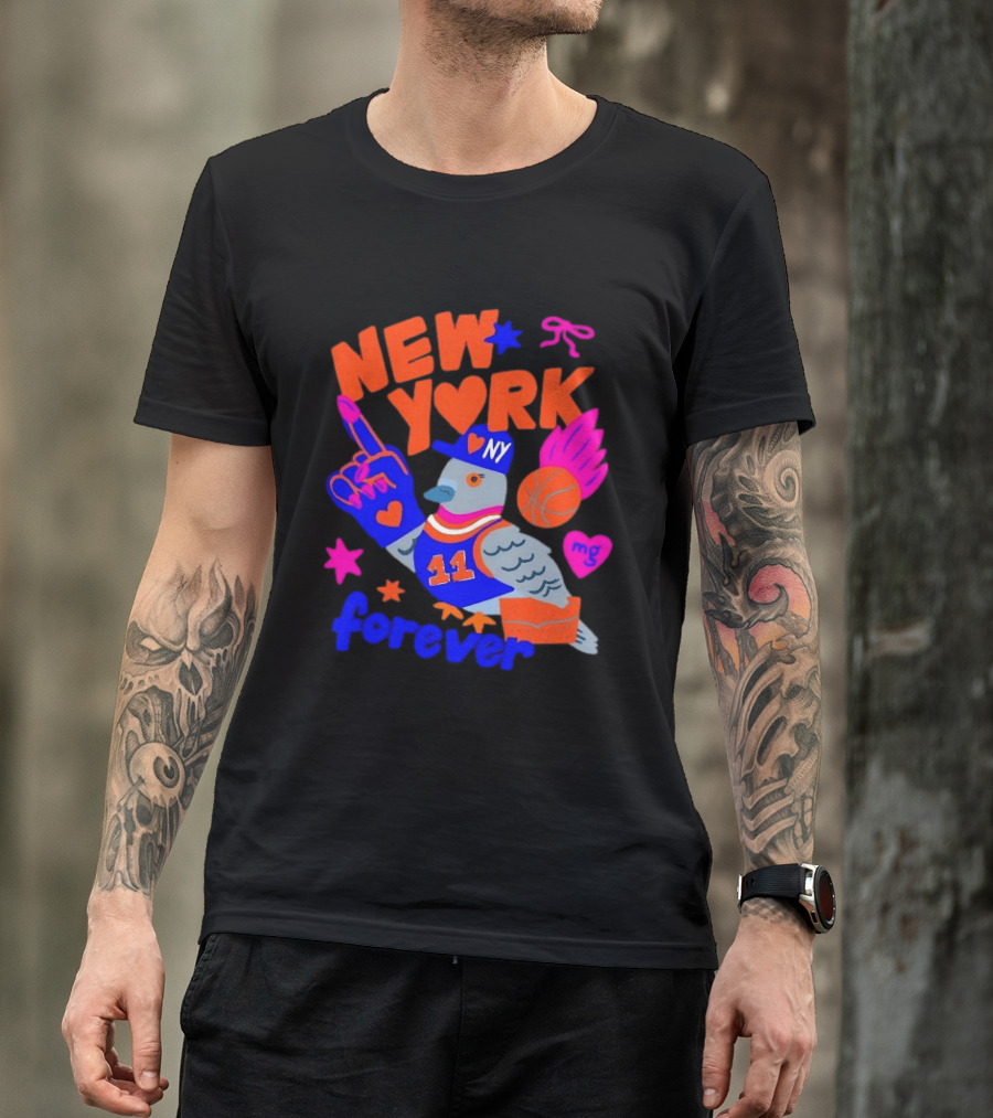 New York Knicks Jalen Brunson Pigeon Love Forever T-Shirt
