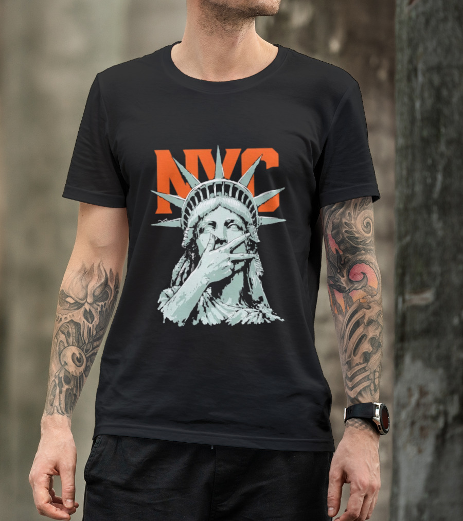 NYC Statue Of Liberty Meme 2026 World Champs T-Shirt