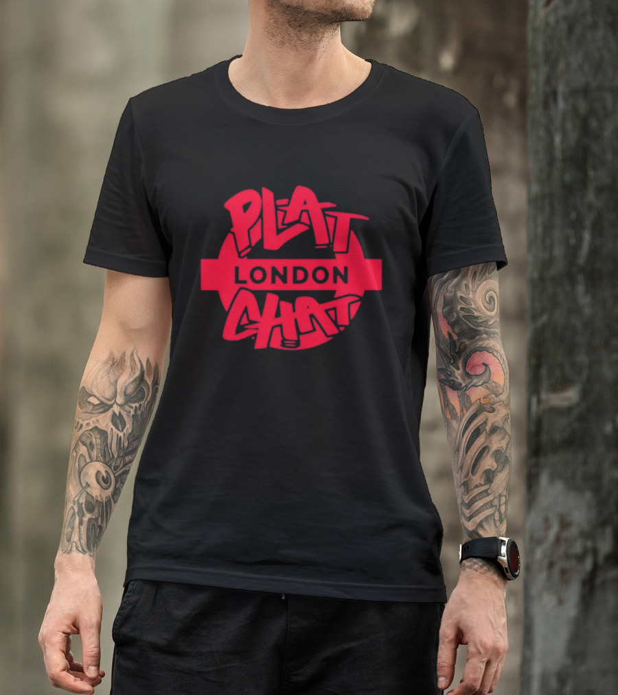 Plat Chat London Red Circular T-Shirt