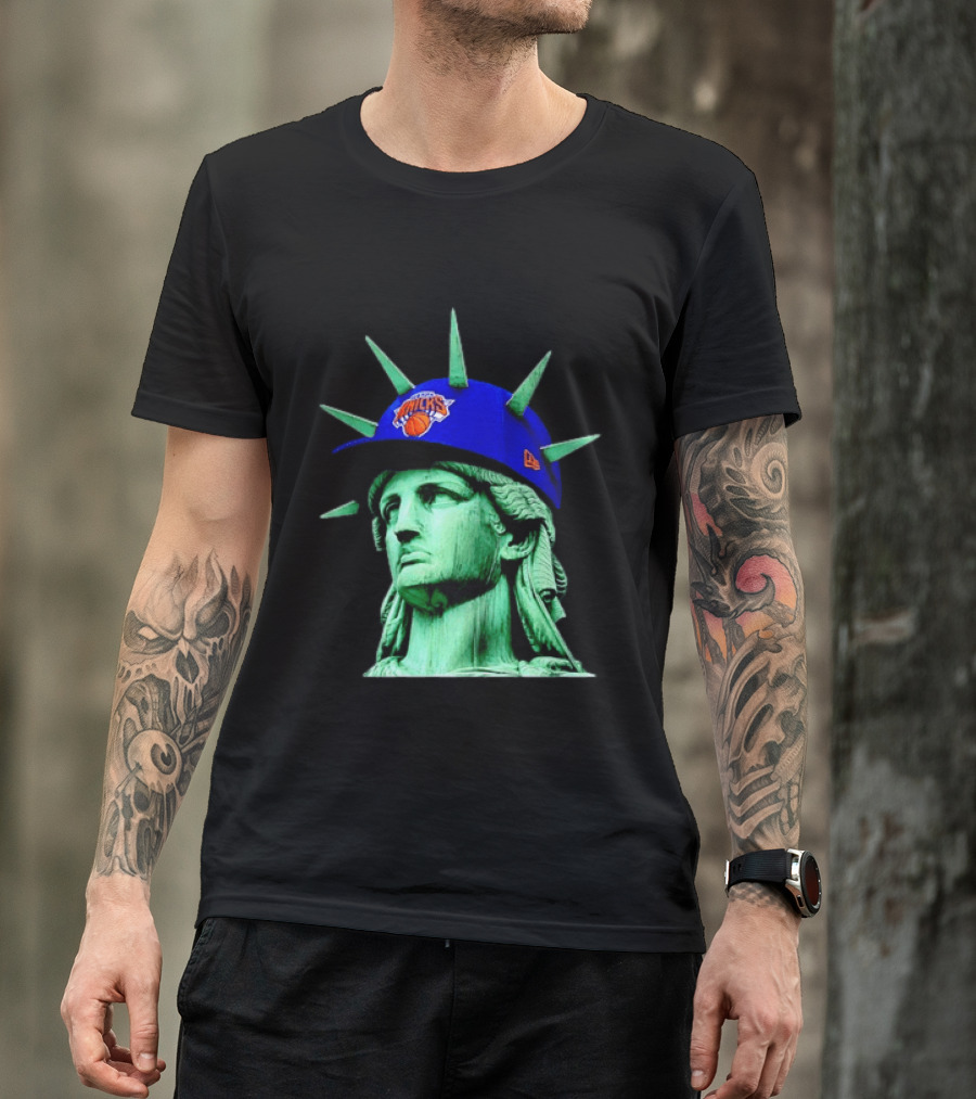 Statue Of Liberty New York Knicks Hat T-Shirt