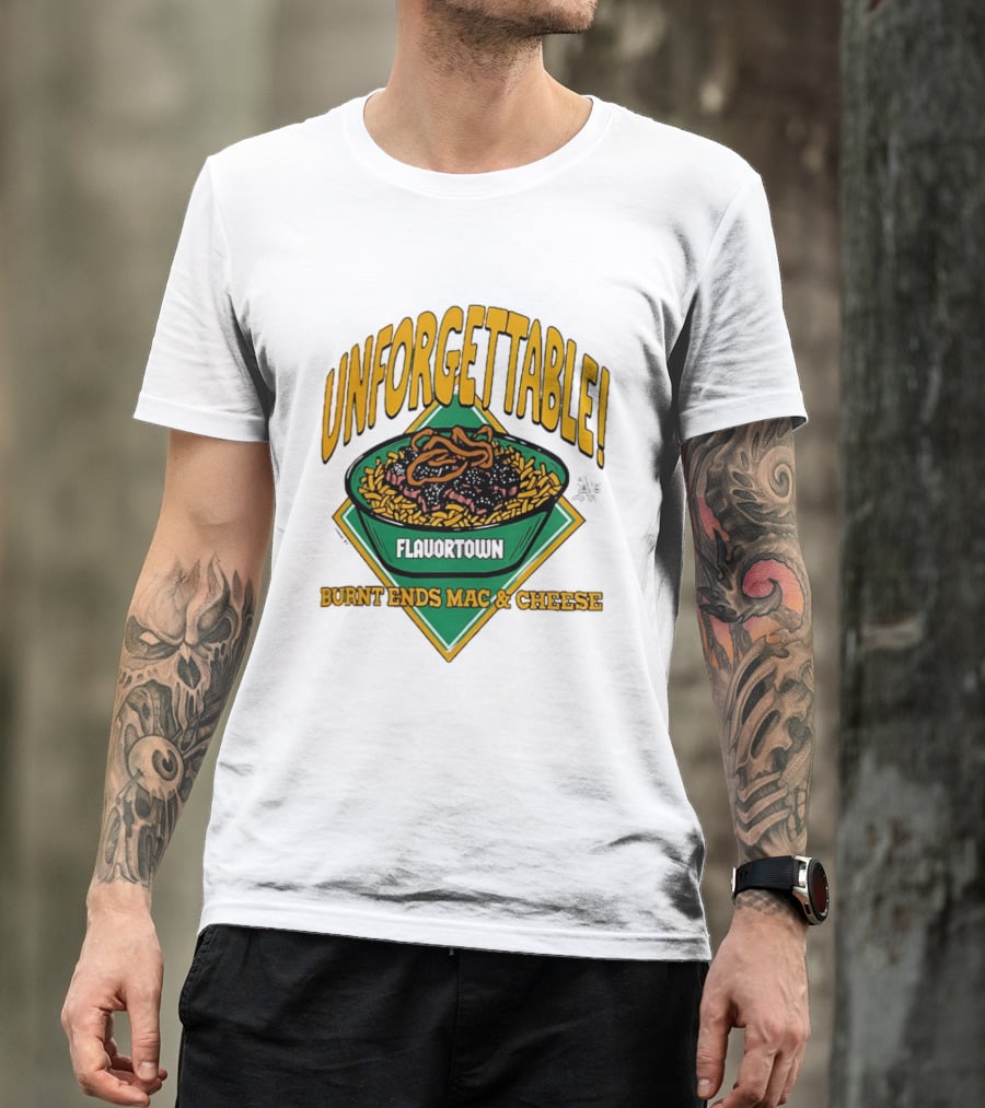Unforgettable Flavortown Burnt Ends Mac & Cheese T-Shirt