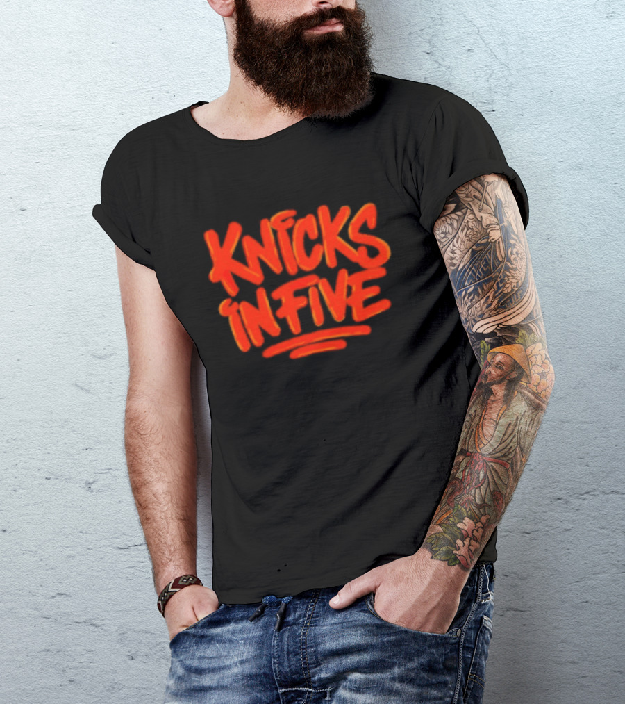 Knicks In Five Street Graffiti T-Shirt