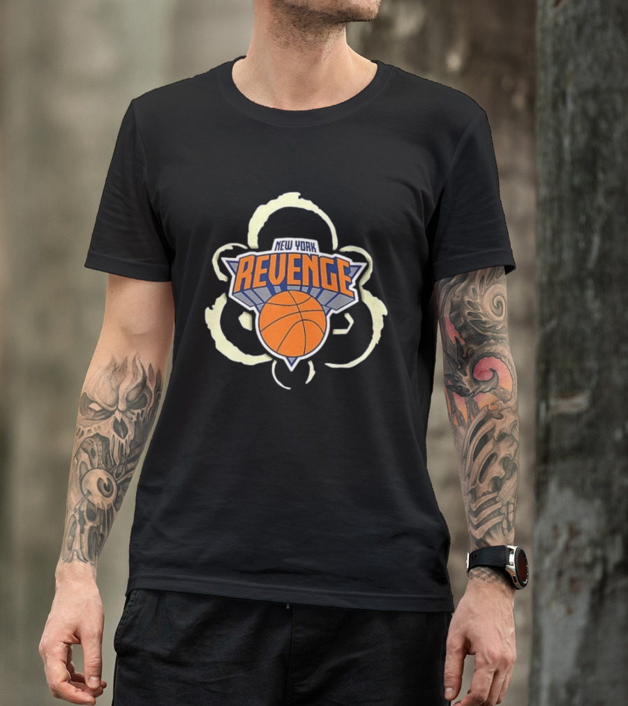 New York Knicks Patrick 33 Revenge Basketball Team 2 Sided T-Shirt