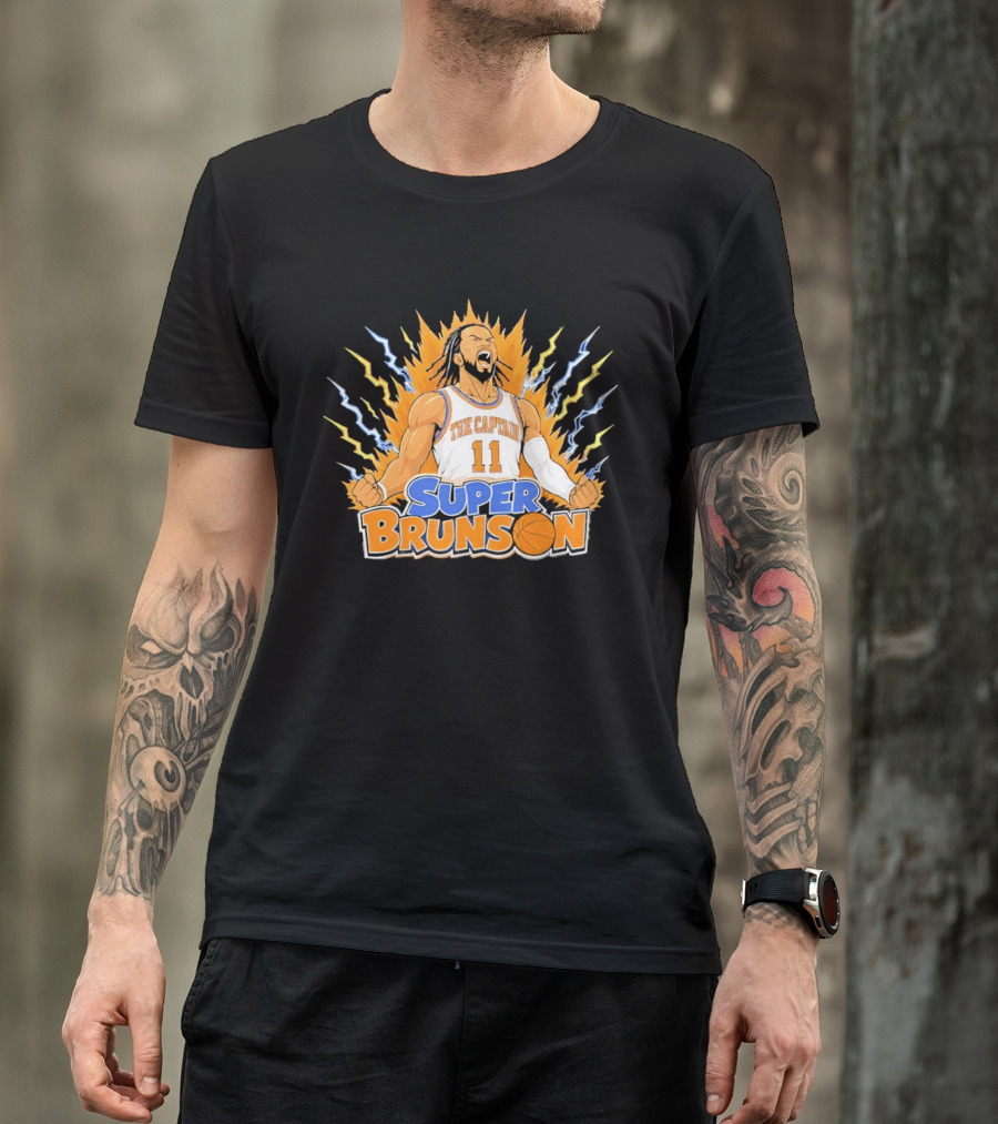 New York Knicks Super Brunson The Captain Son Goku T-Shirt
