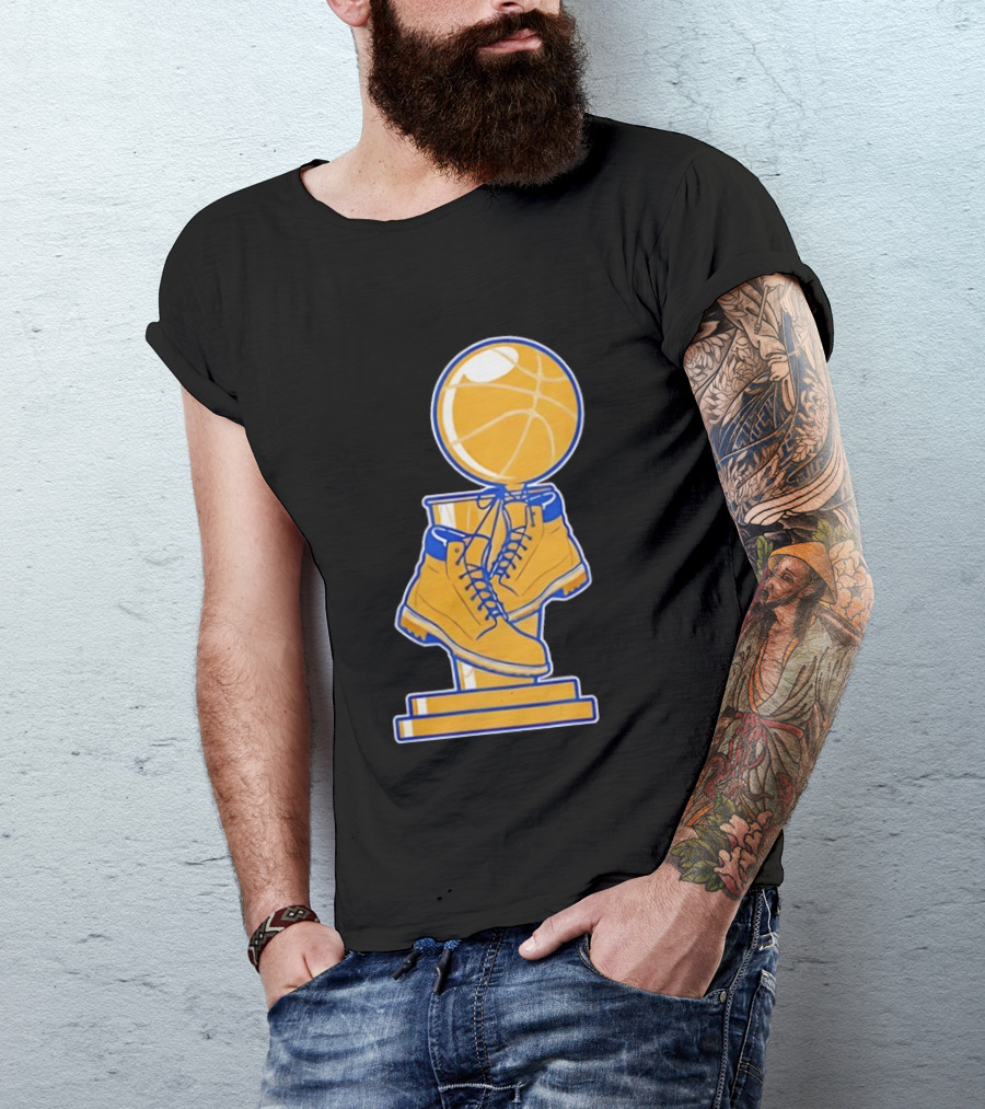 New York Basketball Trophy Golden Boots T-Shirt