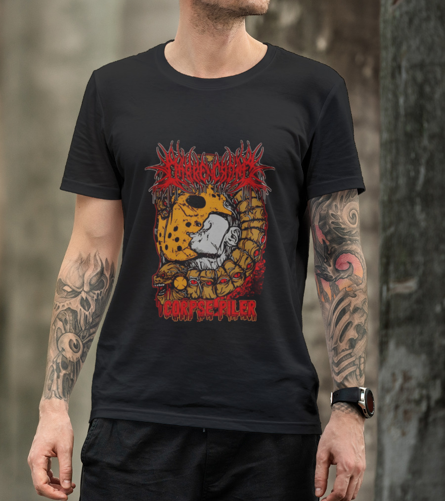 Darren Crowe Corpse Piler Skull And Serpents Hell T-Shirt