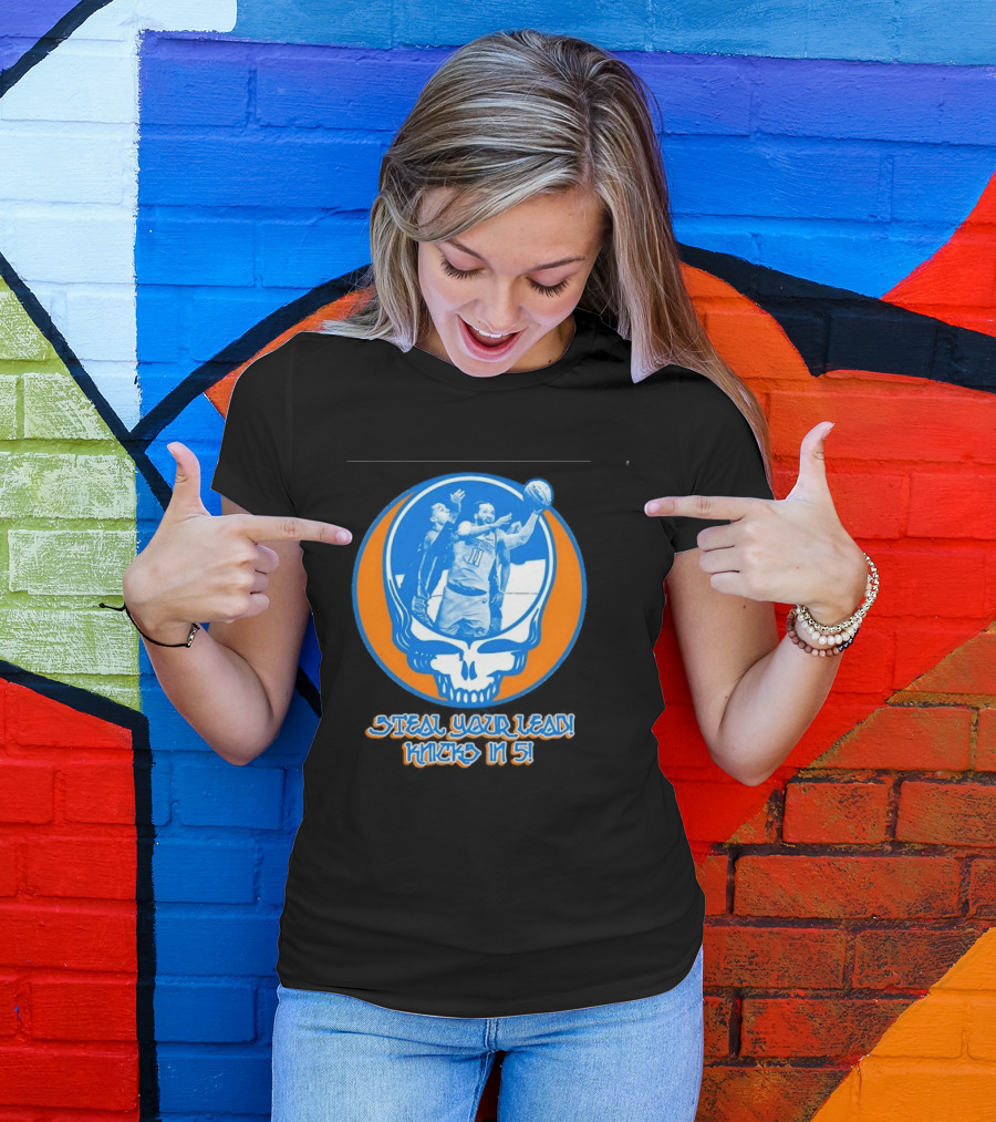 New York Knicks Jalen Brunson Steal Your Lead Knicks In 5 T-Shirt