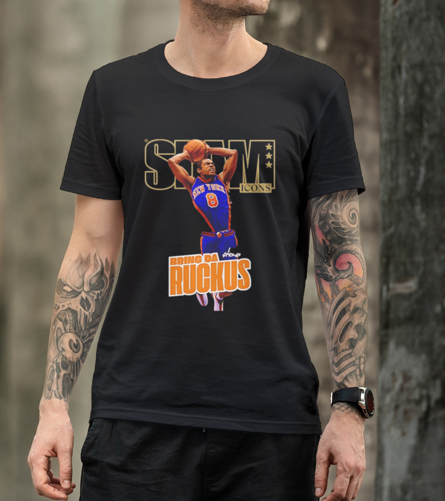 New York Knicks Sprewell SLAM Icons Bring Da Ruckus T-Shirt