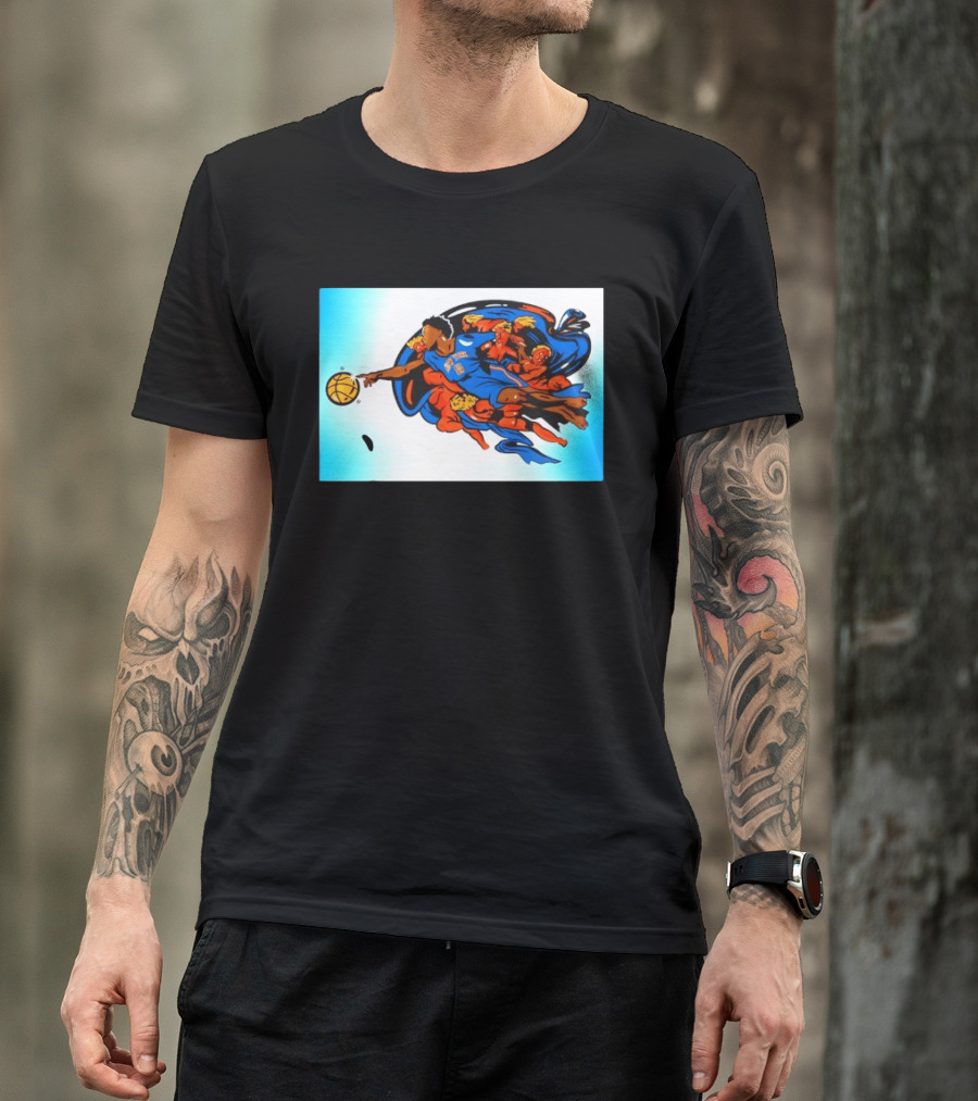 OG Anunoby New York Knicks Creation Of Adam Basketball T-Shirt