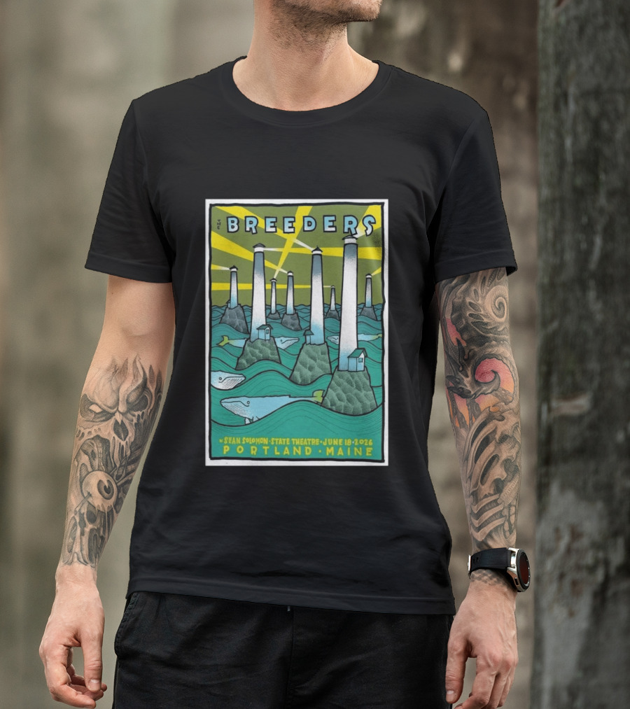 Breeders Sean Solomon State Theatre Portland Maine June 18 2026 T-Shirt