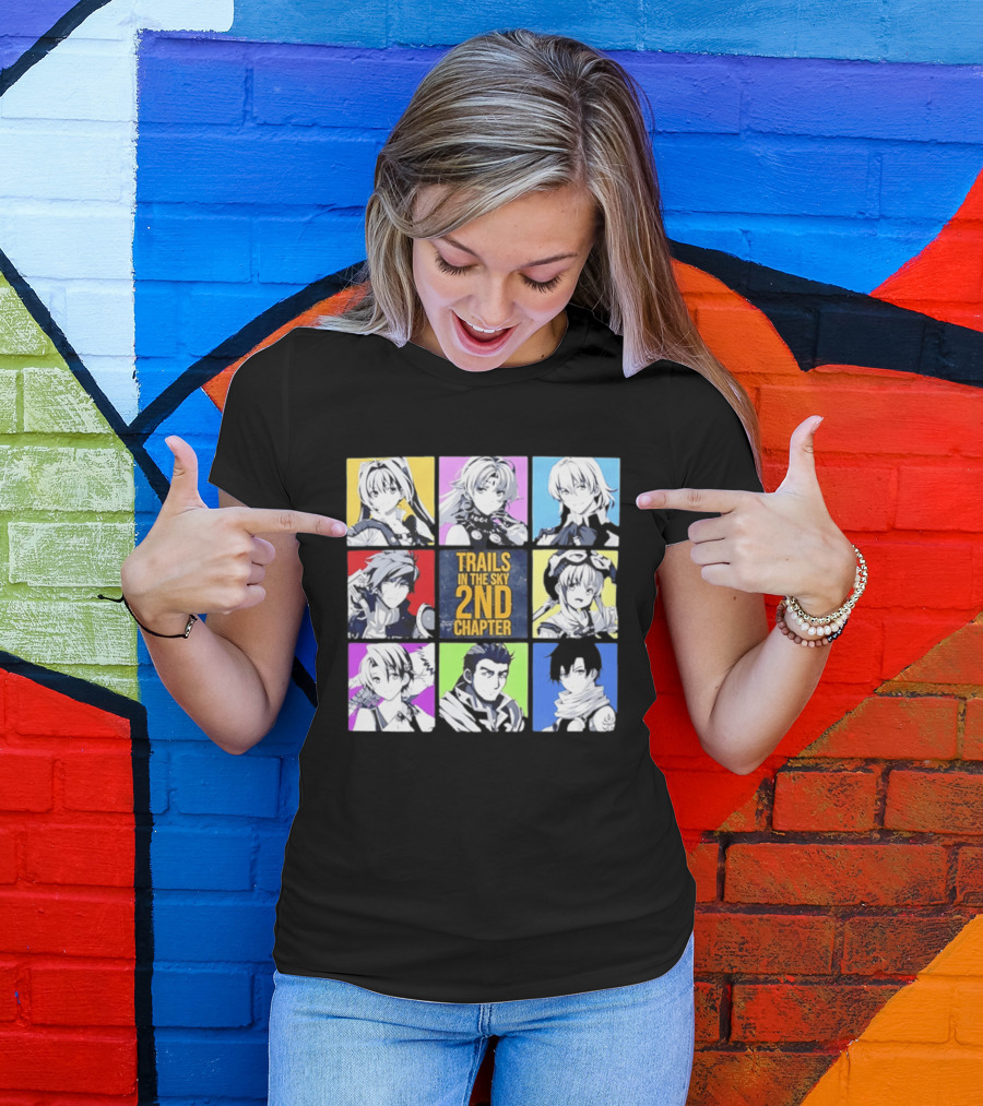 Trails In The Sky 2nd Chapter Main Cast Character Grid T-Shirt