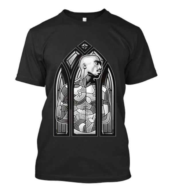 Tupac Shakur Thug Life Stained Glass Window 2Pac T-Shirt