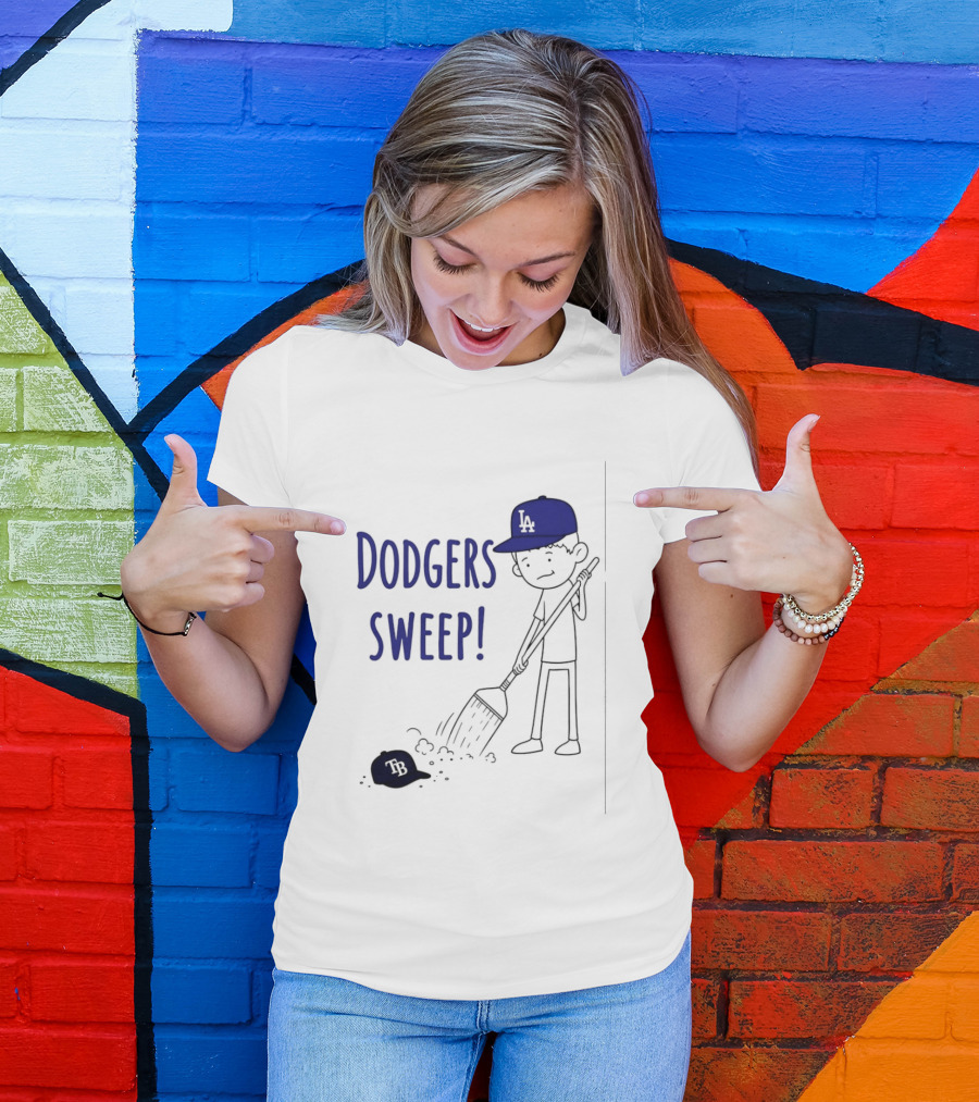 Los Angeles Dodgers Sweep Victory Over Tampa Bay Rays T-Shirt