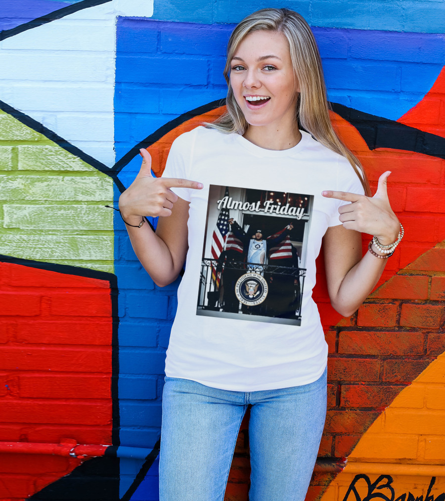Almost Friday UFC White House Presidential Seal USA Flag T-Shirt