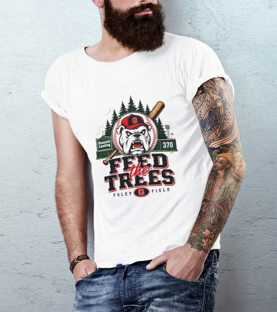 Georgia Bulldogs Feed The Trees Foley Field Hancock Landing 370 T-Shirt