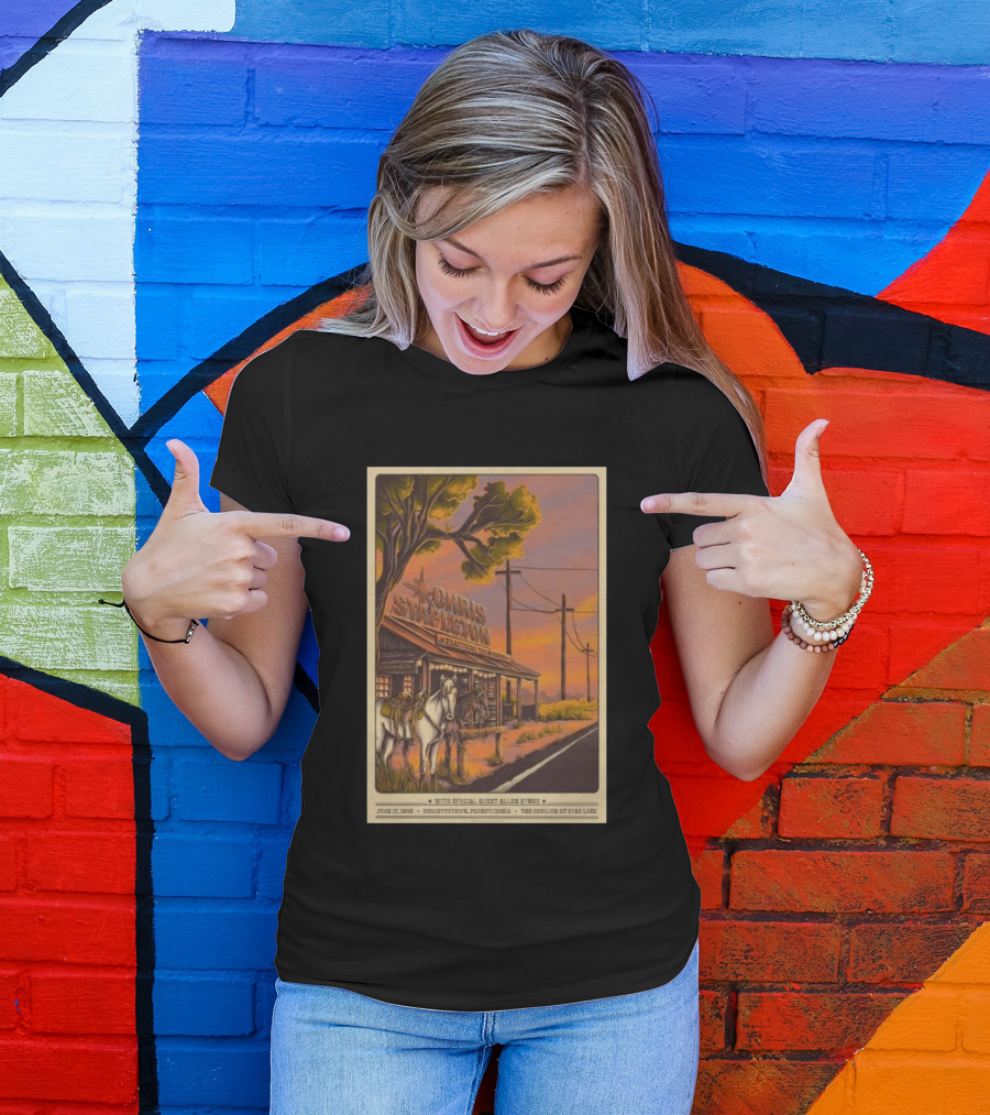 Chris Stapleton Featuring Allen Stone Burgettstown June 17 2026 Pavilion At Star Lake T-Shirt