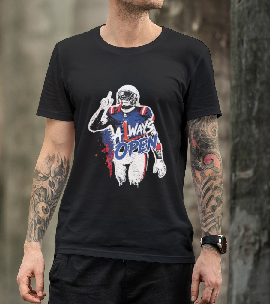 A1ways Open New England Patriots Football Player T-Shirt