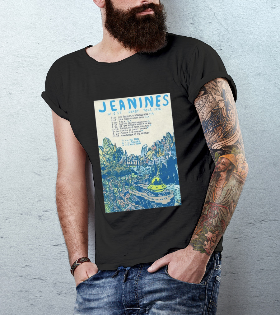JEANINES West Coast Tour 2026 Cities And Venues T-Shirt